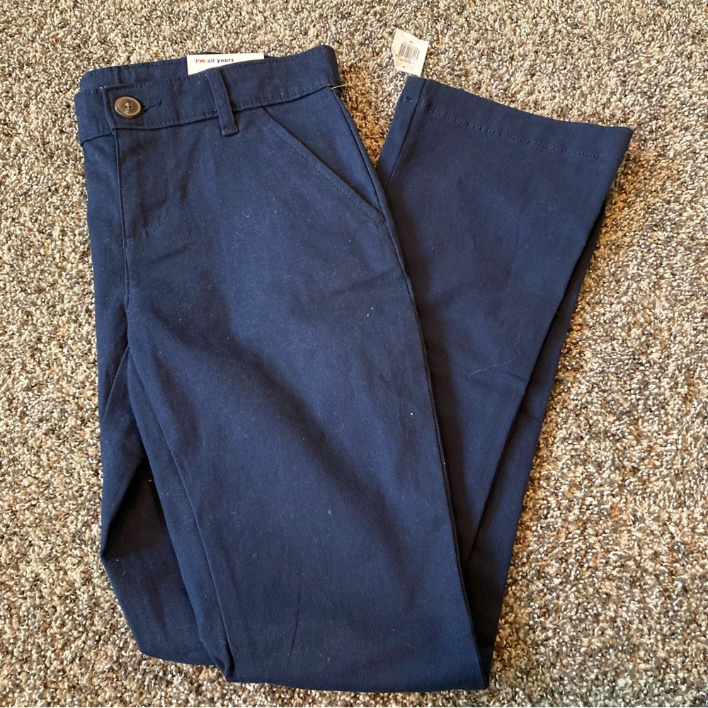 Navy chino bootcut pants - boys or girls